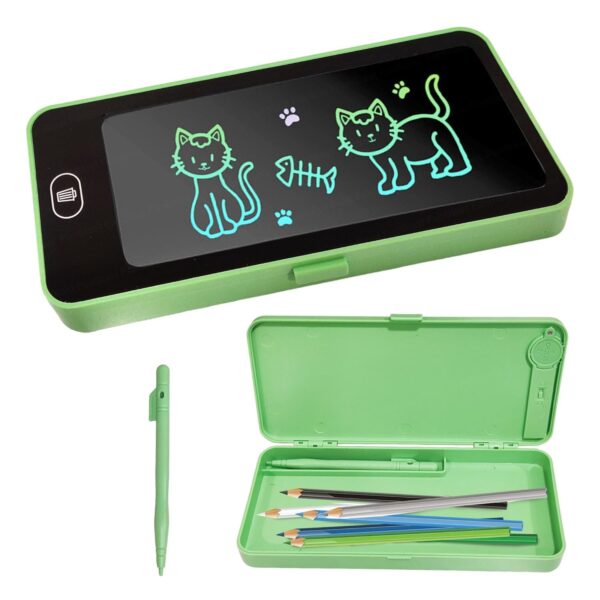 Utsub LCD Writing Pad Pencil Box for Kids 2 PCS - Image 4