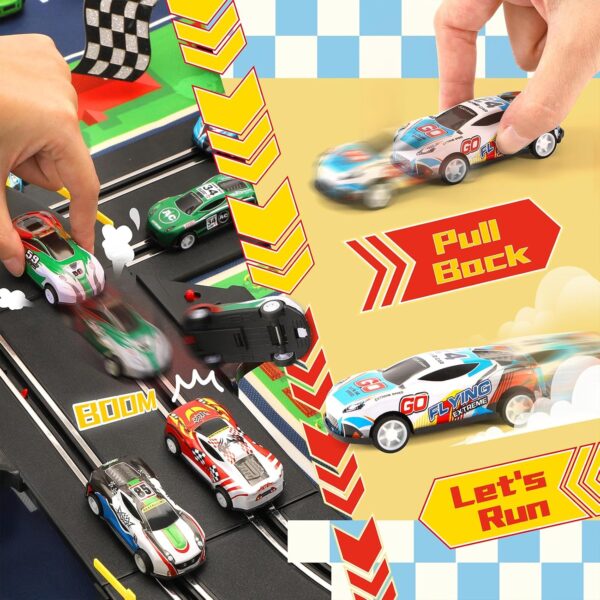 Utsub Pull Back Die-Cast Metal Toy Cars & Fighter Jets | Set of 8 - Image 5