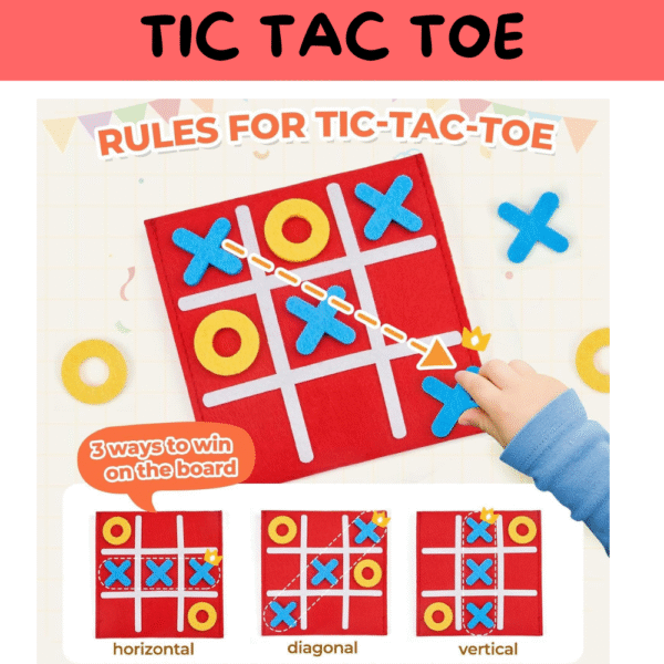 2-in-1 Brainvita & Tic Tac Toe Game Set - Image 3