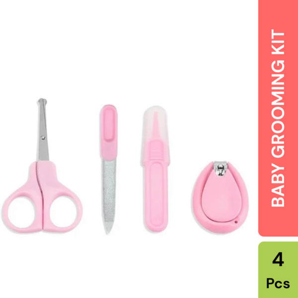 UTSUB Baby Grooming Kit – 4-in-1 Portable Care Set for Infants & Toddlers | Pink |