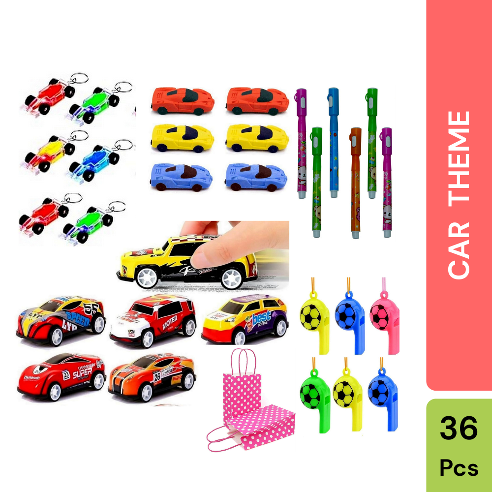 Utsub Racing Car Theme Return Gifts | Set of 6 | 36 Pcs