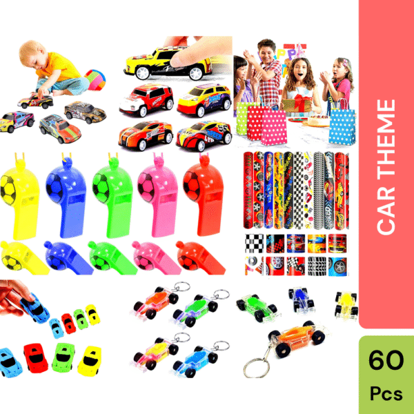 Utsub Sports Car Theme Return Gifts | Set of 10 | 60 Pcs