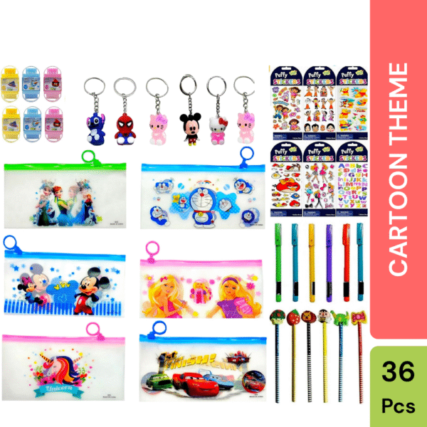 Utsub Cartoon Theme Return Gifts | Set of 6 | 36 Pcs