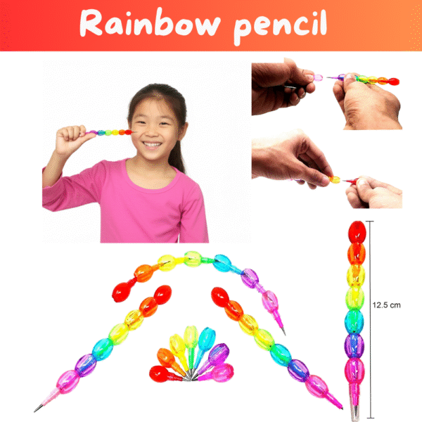 Utsub Rainbow Stationery Gifts | Set of 10 | 60 Pcs - Image 2