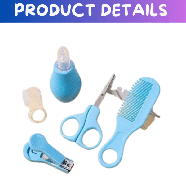 UTSUB Baby Grooming Kit for Newborns – 5-in-1 Portable Care Set | Soft Blue | - Image 3