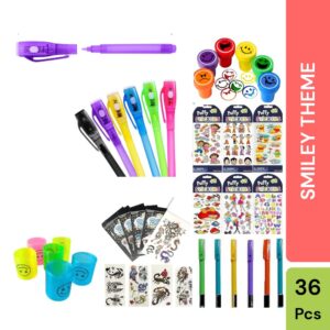 Utsub Emoji Return Gift Combo – 36 Pcs for 6 Kids | Smiley Theme Party Favors