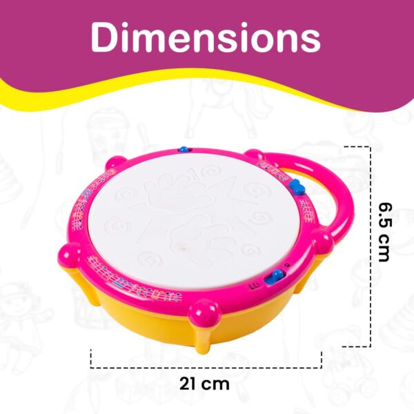 Flash Drum Toy with 2 Mallets for Kids - Image 3