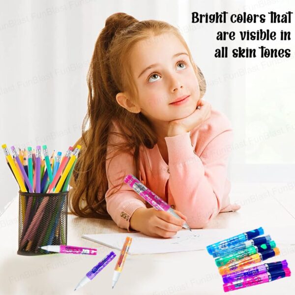 Sparkle Fun Glitter Tattoo Pens – Set of 6 Colors - Image 4