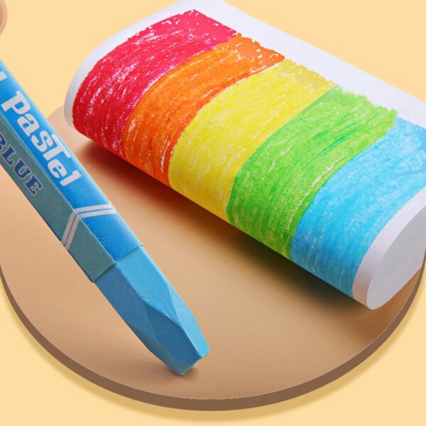 Colors for Creative Expression – 24 Smooth Oil Pastels for Kids - Image 4