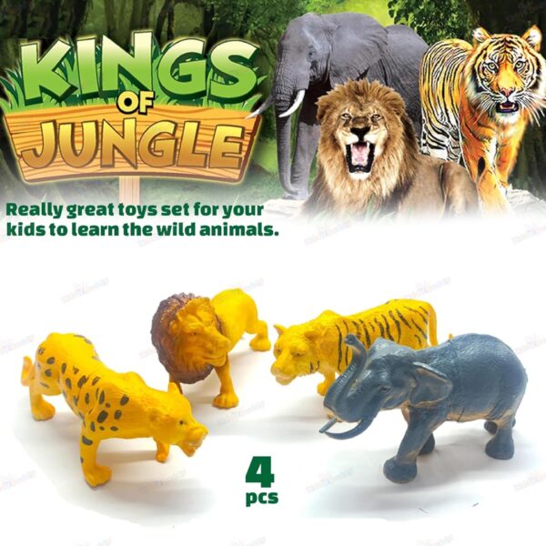Wild and Zoo Animals Figures Set for Kids Play Figure 8x4cm - Image 2