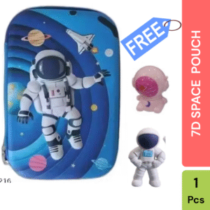 Space Theme 3D Large Pencil Pouch for Kids – Zipper Closure, Durable