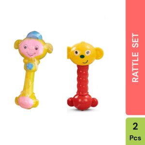 Rhythm stick rattle with colorful soft light, rattling sound