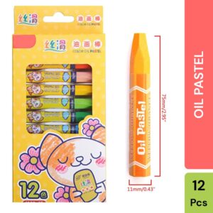 Colors for Creative Expression – Smooth & Bright Oil Pastels for Kids (Pack of 2)