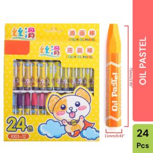Colors for Creative Expression – 24 Smooth Oil Pastels for Kids
