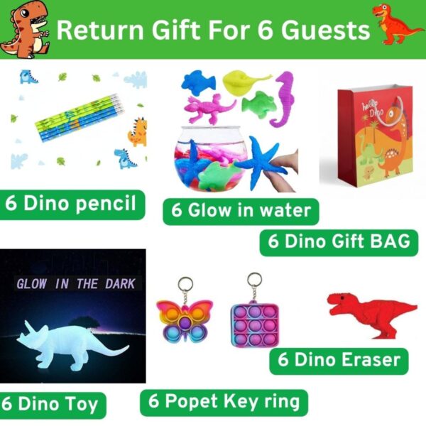 36 Pcs Dinosaur theme Birthday Return Gifts - Image 2