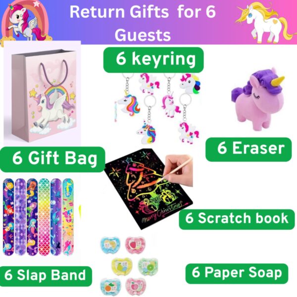 36 Pcs Premium unicorn theme Birthday Return Gifts - Image 2