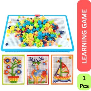 Nails Platter Peg Board Puzzle | 200+ Pegs Learning Toy for Kids
