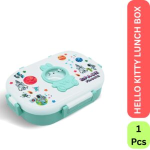 Hello Kitty Plastic Lunch Box for Kids | BPA Free | Cute & Durable Lunch Carrier