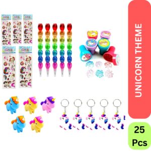 UTSUB Unicorn Theme Return Gifts 25 Pcs Set for Kids | | Birthday Party Favors
