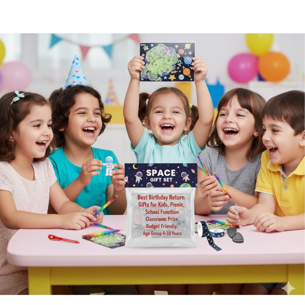 Space Theme Gift Pack for Kids | 6 in 1 Astronaut Stationery Set | - Image 2