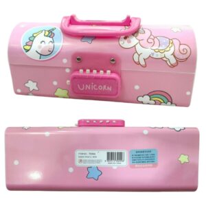 pencil case Spacious Interior Suitcase Style Password Lock Case, Multi-Layer, Assorted design